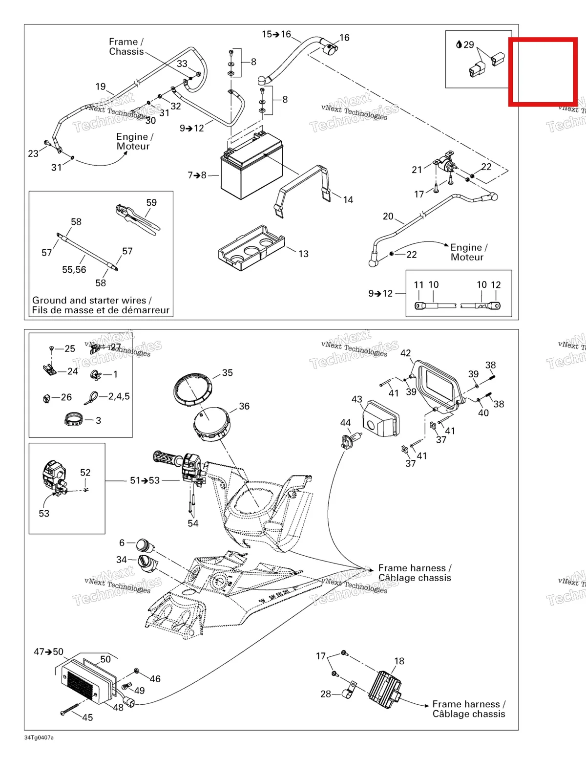 Деталь 710000260 на схеме узла 2004 Can-Am Outlander 330/400 STD 4 X 4 Battery And Electrical Accessories
