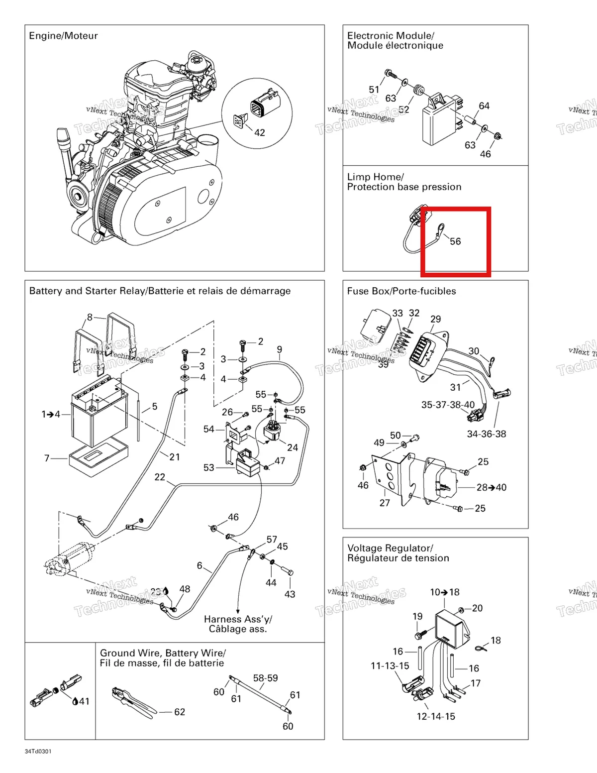 Деталь 710000293 на схеме узла 2003 Can-Am Quest 500 Battery And Electrical Accessories