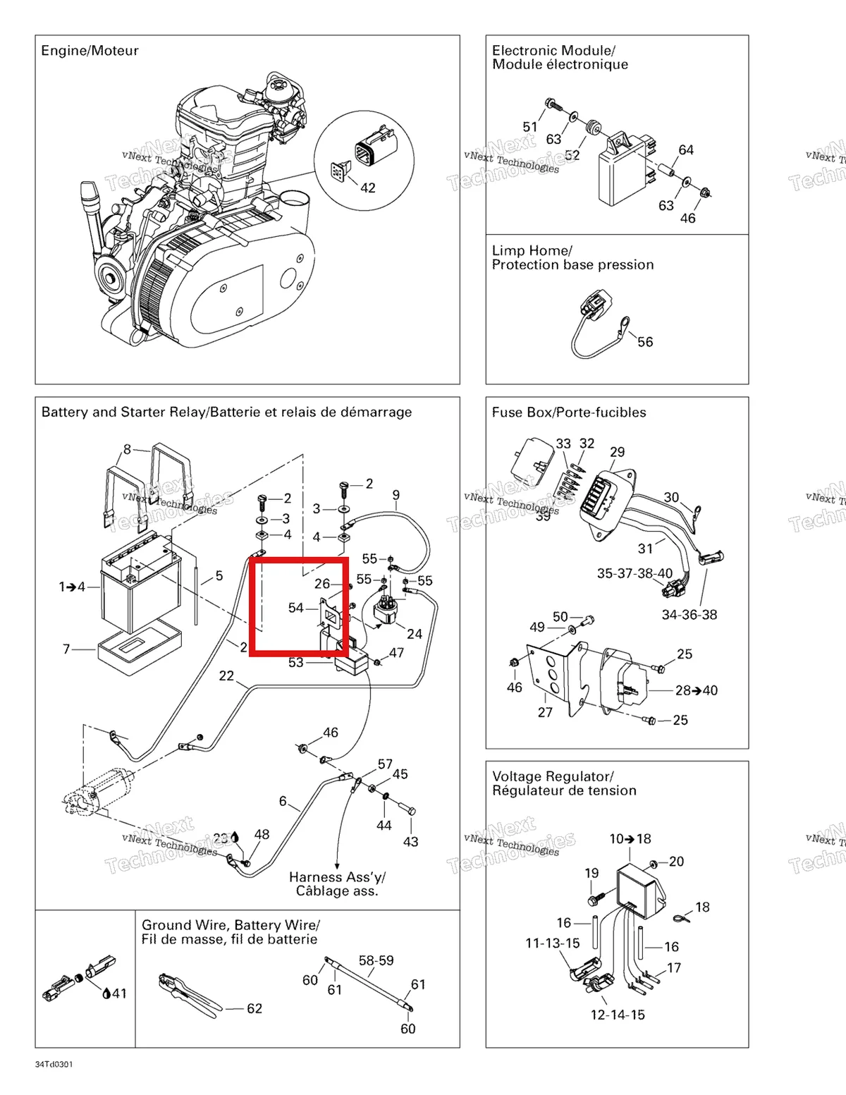 Деталь 710000318 на схеме узла 2003 Can-Am Quest 500 Battery And Electrical Accessories