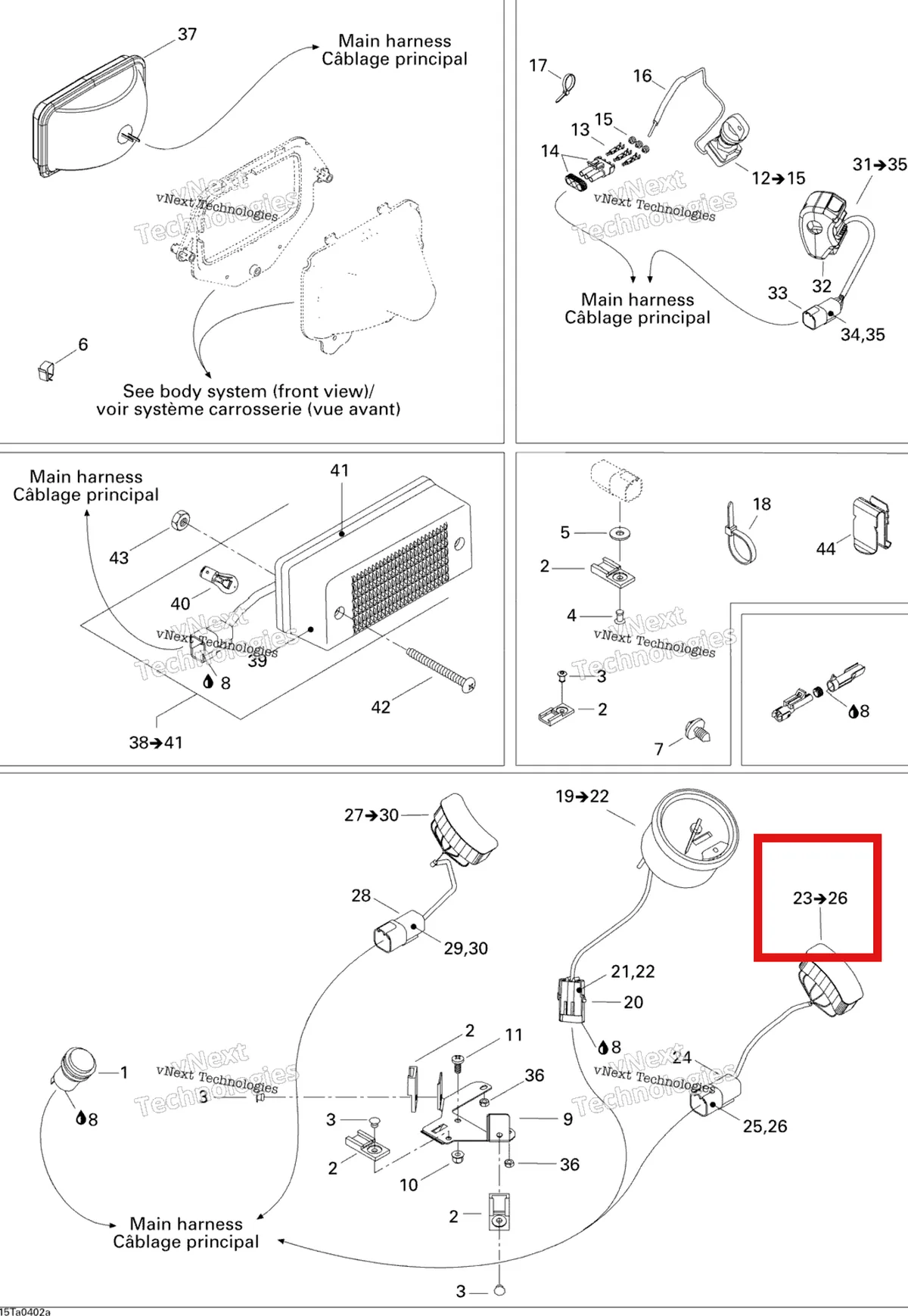 Деталь 710000420 на схеме узла 2004 Can-Am Traxter Auto Std & XT Electrical Accessories
