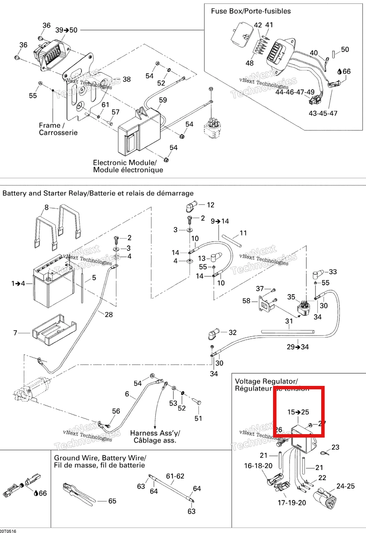 Деталь 710000449 на схеме узла Electrical System