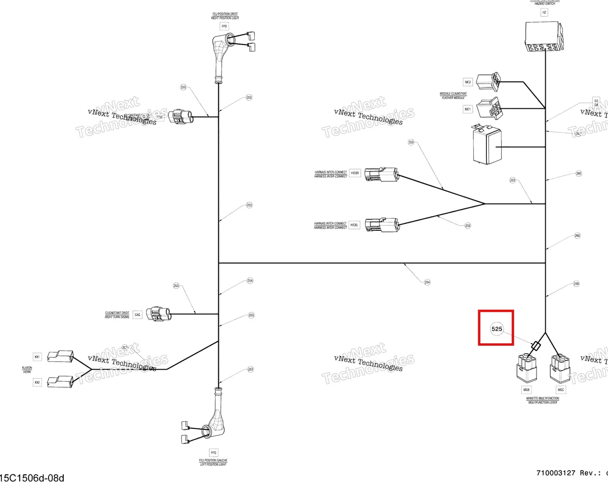 Деталь 710000482 на схеме узла 2015 Can-Am MAVERICK 1000_STD_XRS_XRS-DPS Electrical Harness Assy Europe