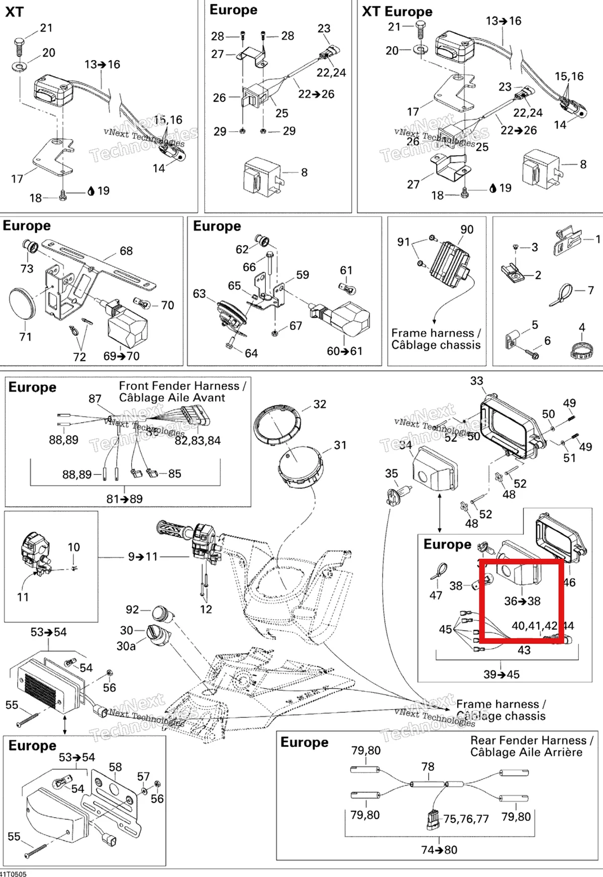 Деталь 710000593 на схеме узла 2005 Can-Am Outlander 330/400 STD 2 X 4 Electrical Accessories