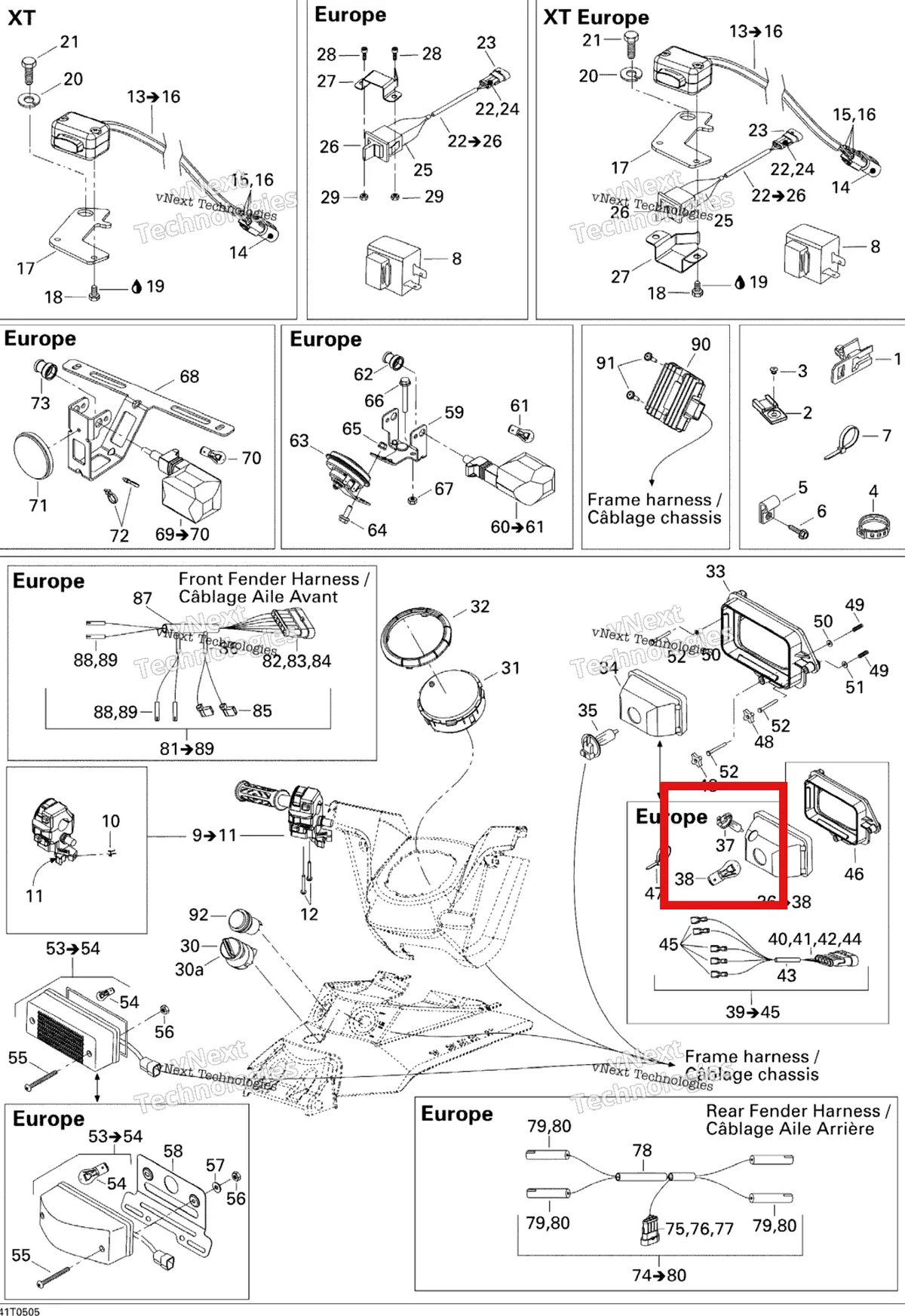 Деталь 710000663 на схеме узла 2005 Can-Am Outlander 330/400 STD 2 X 4 Electrical Accessories