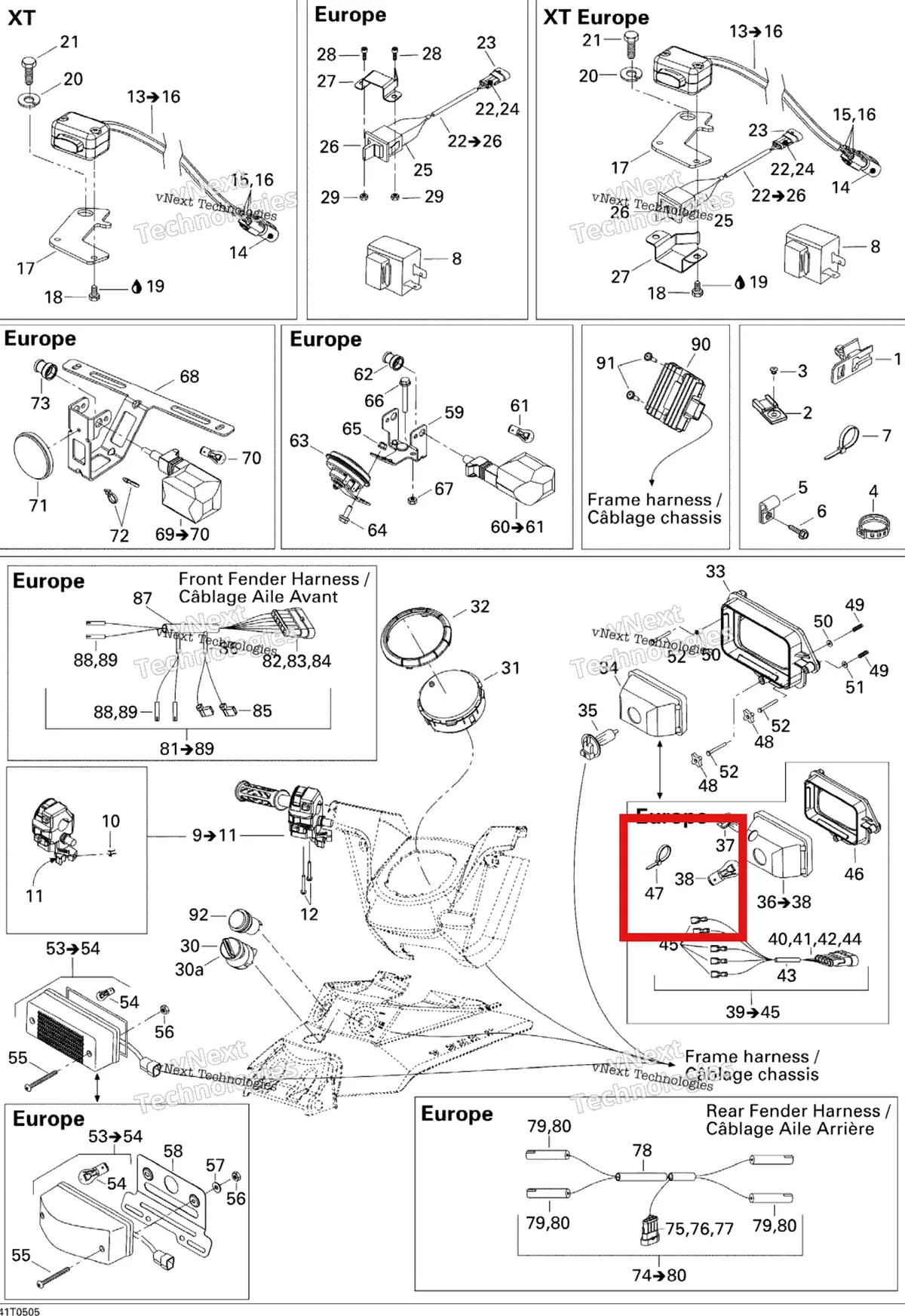 Деталь 710000665 на схеме узла 2005 Can-Am Outlander 330/400 STD 2 X 4 Electrical Accessories
