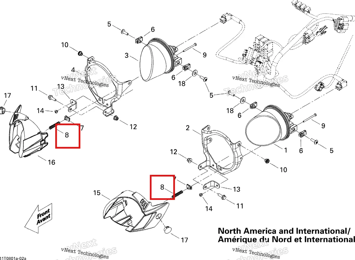 Деталь 710000676 на схеме узла 2008 Can-Am DS 450 X Electrical Accessories Cu, Int