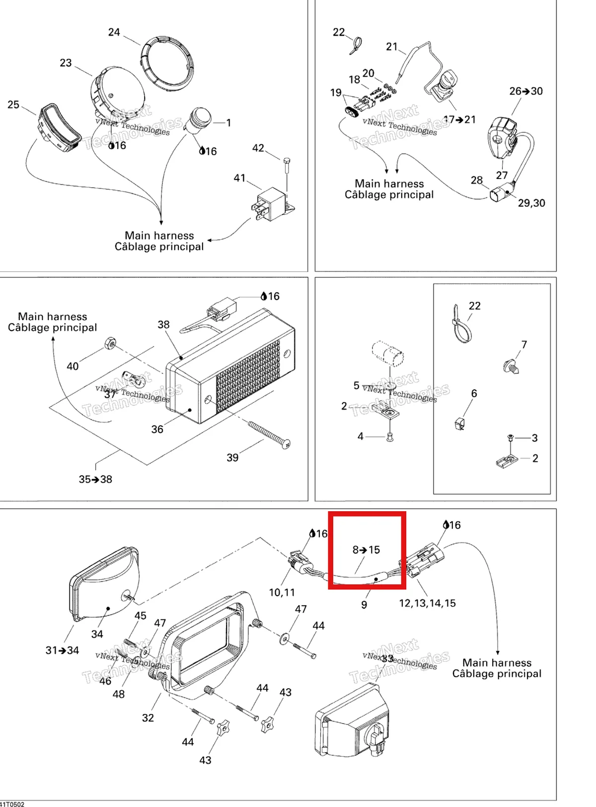 Деталь 710000720 на схеме узла 2005 Can-Am Traxter 5 Speed Electrical Accessories