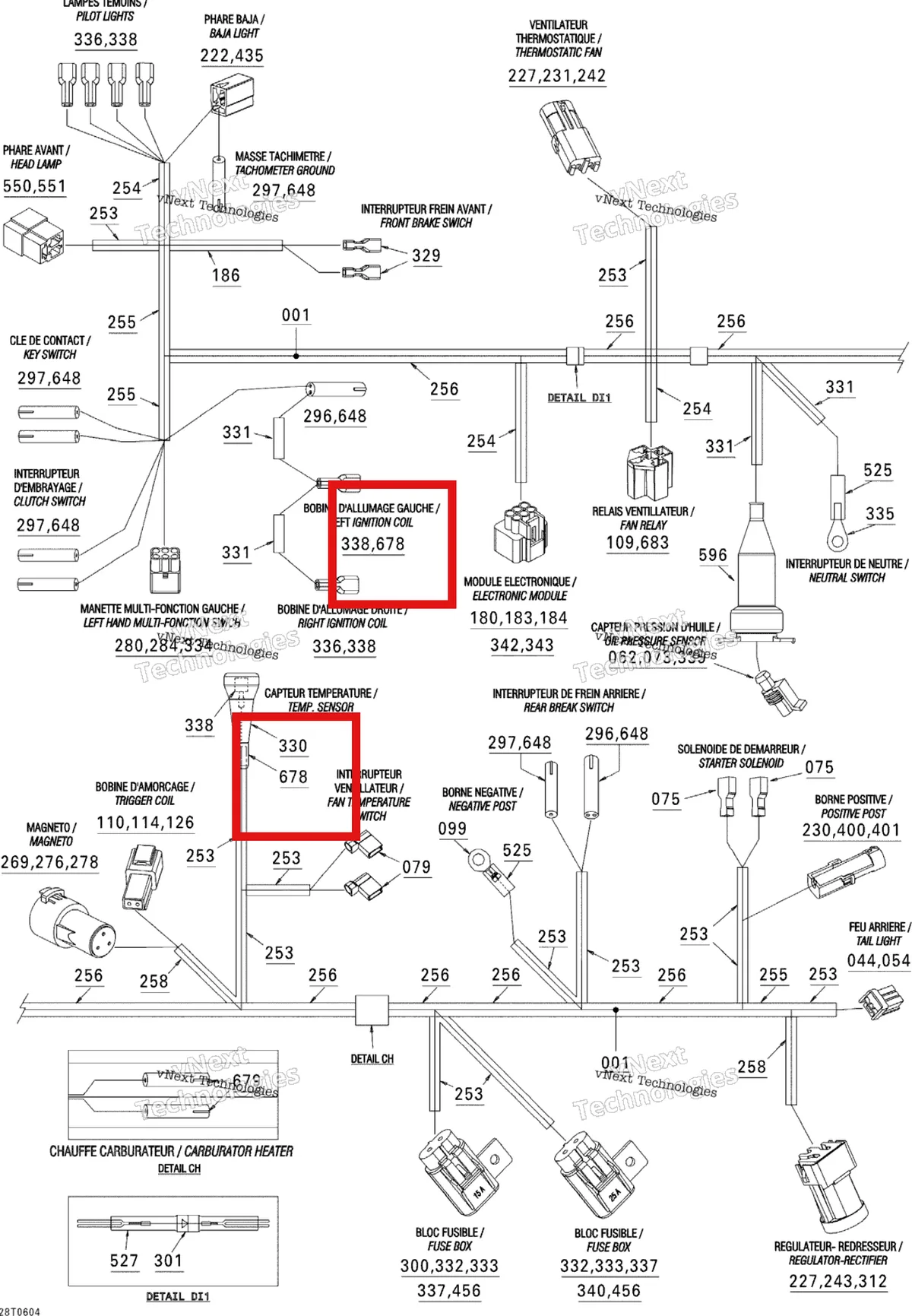 Деталь 710000750 на схеме узла 2006 Can-Am DS 650 X Main Harness