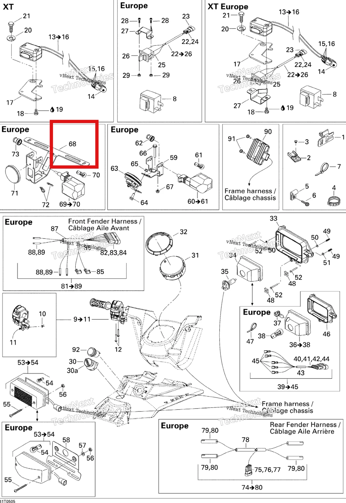 Деталь 710000808 на схеме узла 2005 Can-Am Outlander 330/400 STD 2 X 4 Electrical Accessories