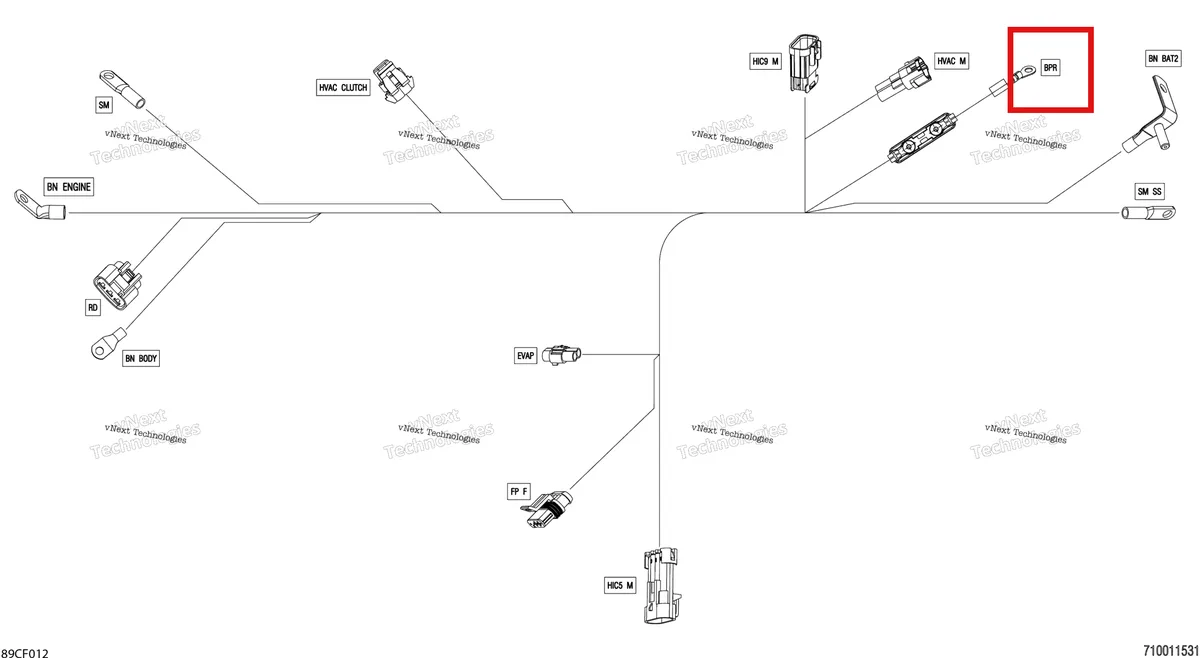 Деталь 710000913 на схеме узла 2026 Can-Am Defender MAX - HD10 - DPSCAB - 8ATE - Compass Green - 65