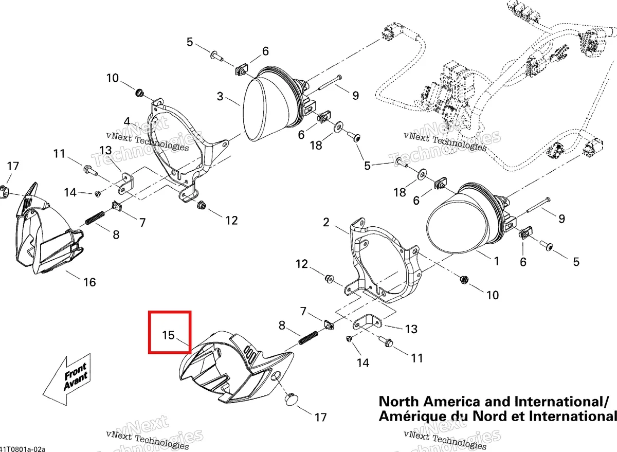 Деталь 710000933 на схеме узла 2008 Can-Am DS 450 X Electrical Accessories Cu, Int
