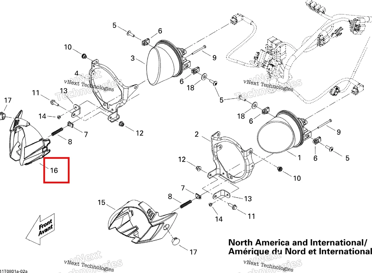 Деталь 710000934 на схеме узла 2008 Can-Am DS 450 X Electrical Accessories Cu, Int