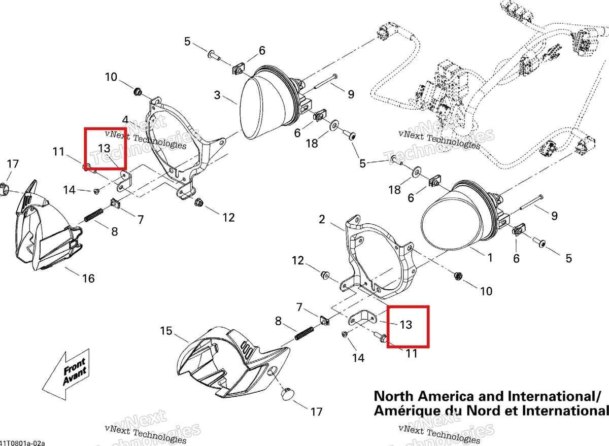 Деталь 710001206 на схеме узла 2008 Can-Am DS 450 X Electrical Accessories Cu, Int