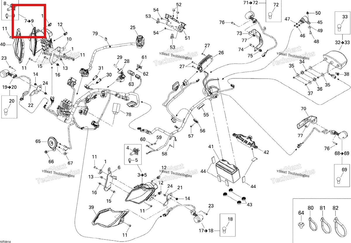 Деталь 710001313 на схеме узла Electrical System