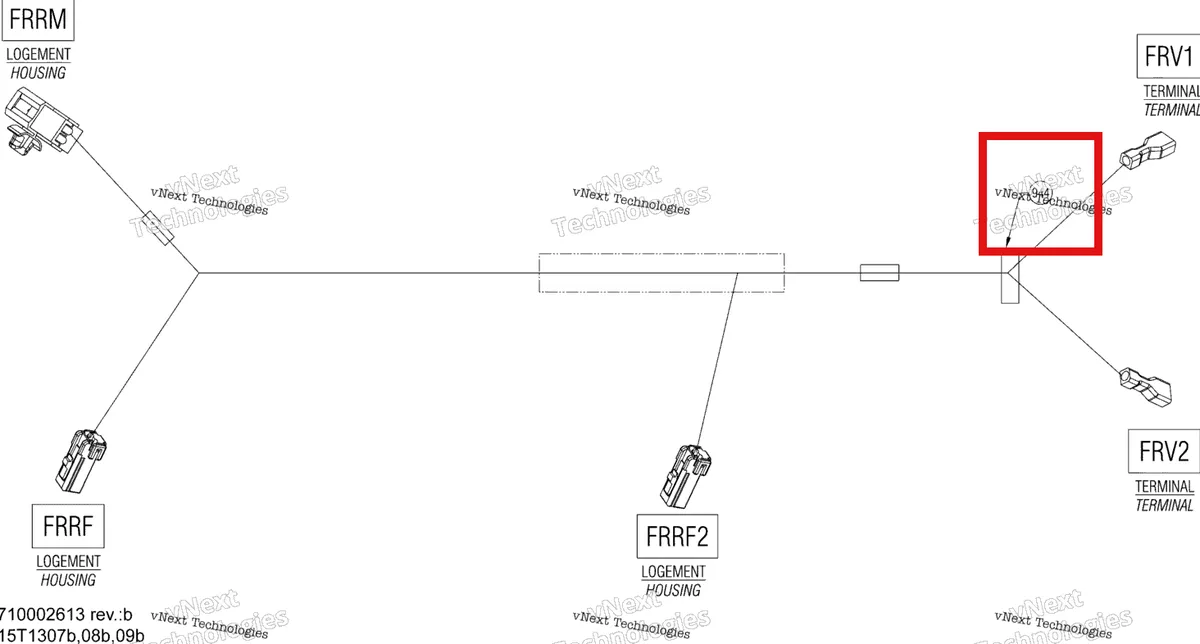 Деталь 710001350 на схеме узла 2013 Can-Am RENEGADE 500EFI STD Electrical Harness Brake