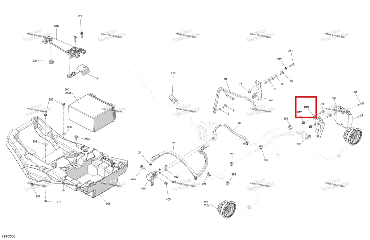 Деталь 710001752 на схеме узла Electric - Rear Section