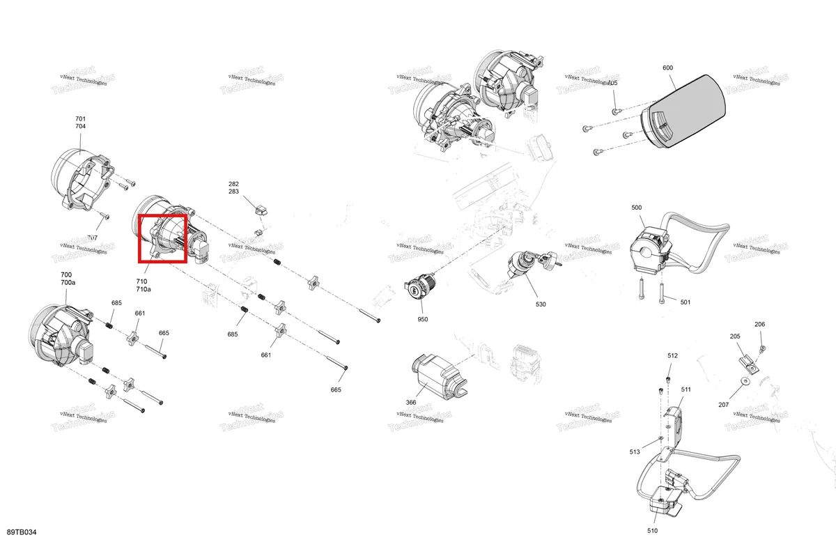 Деталь 710002291 на схеме узла 2022 Can-Am Outlander 650 EFI - XT - CE Electric - Front Section