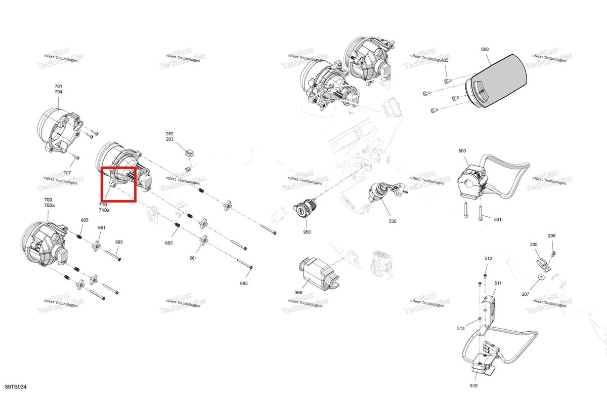 Деталь 710002292 на схеме узла 2022 Can-Am Outlander 650 EFI - XT - CE Electric - Front Section