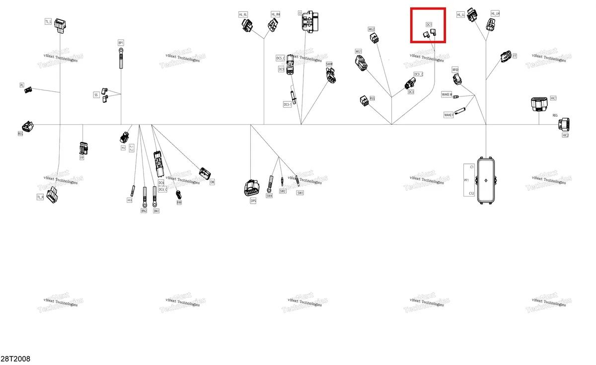 Деталь 710002398 (Деталь Female Housing, 1 Circuit) на схеме узла 2020 Can-Am Outlander MAX 6X6 - 450 EFI Main Harness - 710006587