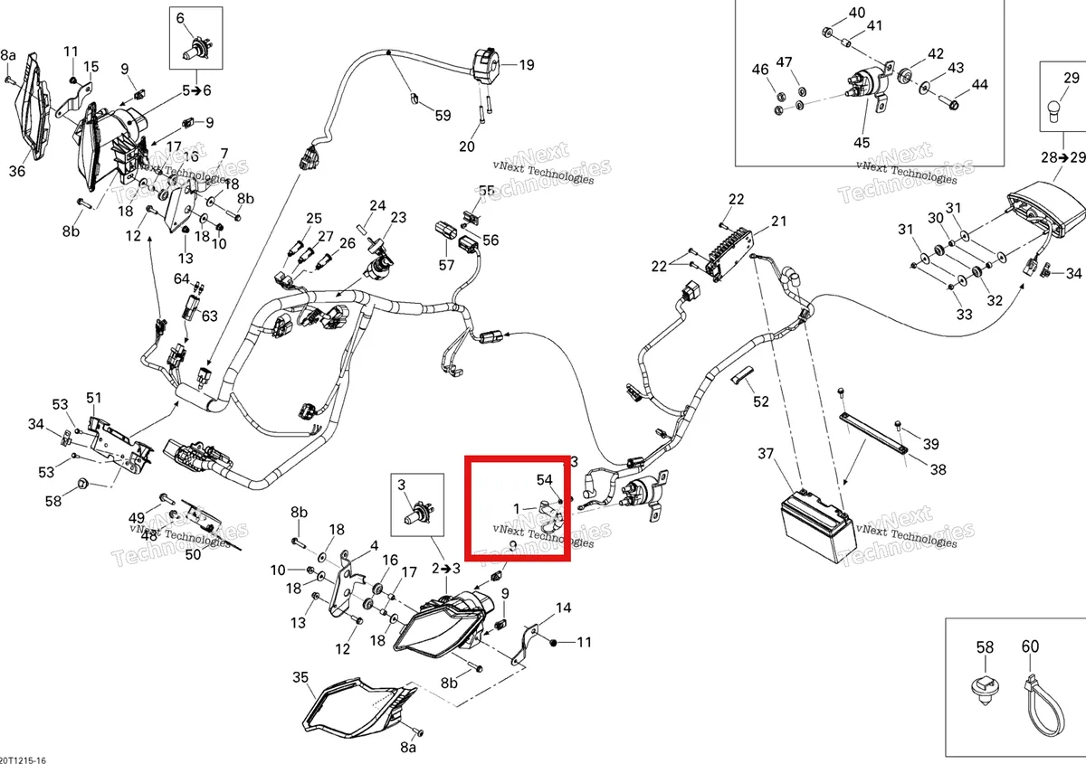 Деталь 710002429 на схеме узла 2015 Can-Am DS 450EFI STD Electrical System