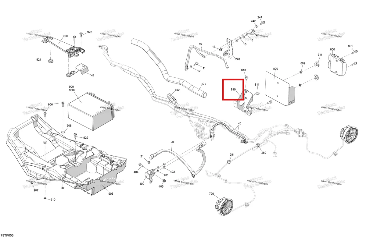 Деталь 710002587 на схеме узла 2026 Can-Am RENEGADE - 4X4 - XMR - 1000R EFI - 5UTA - Hyper Silver Electric - Rear Section
