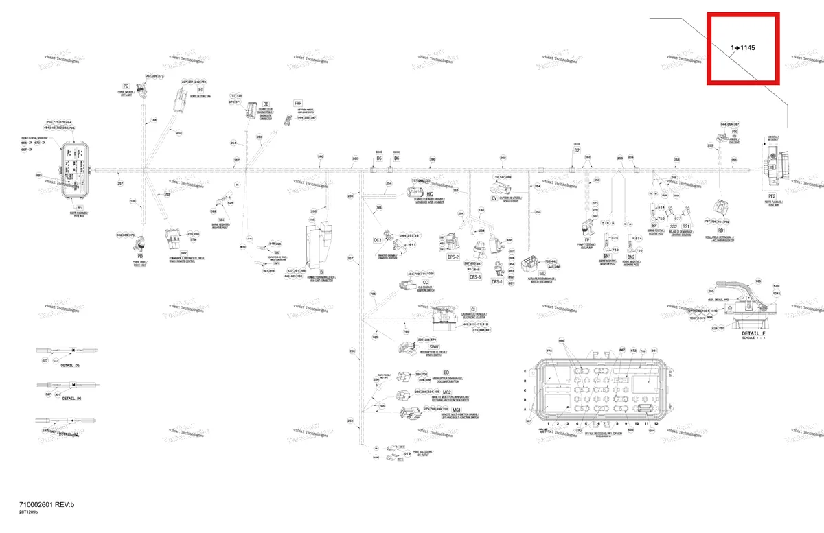 Деталь 710002601 на схеме узла 2012 Can-Am Outlander MAX 800REFI LTD Main Harness Ltd