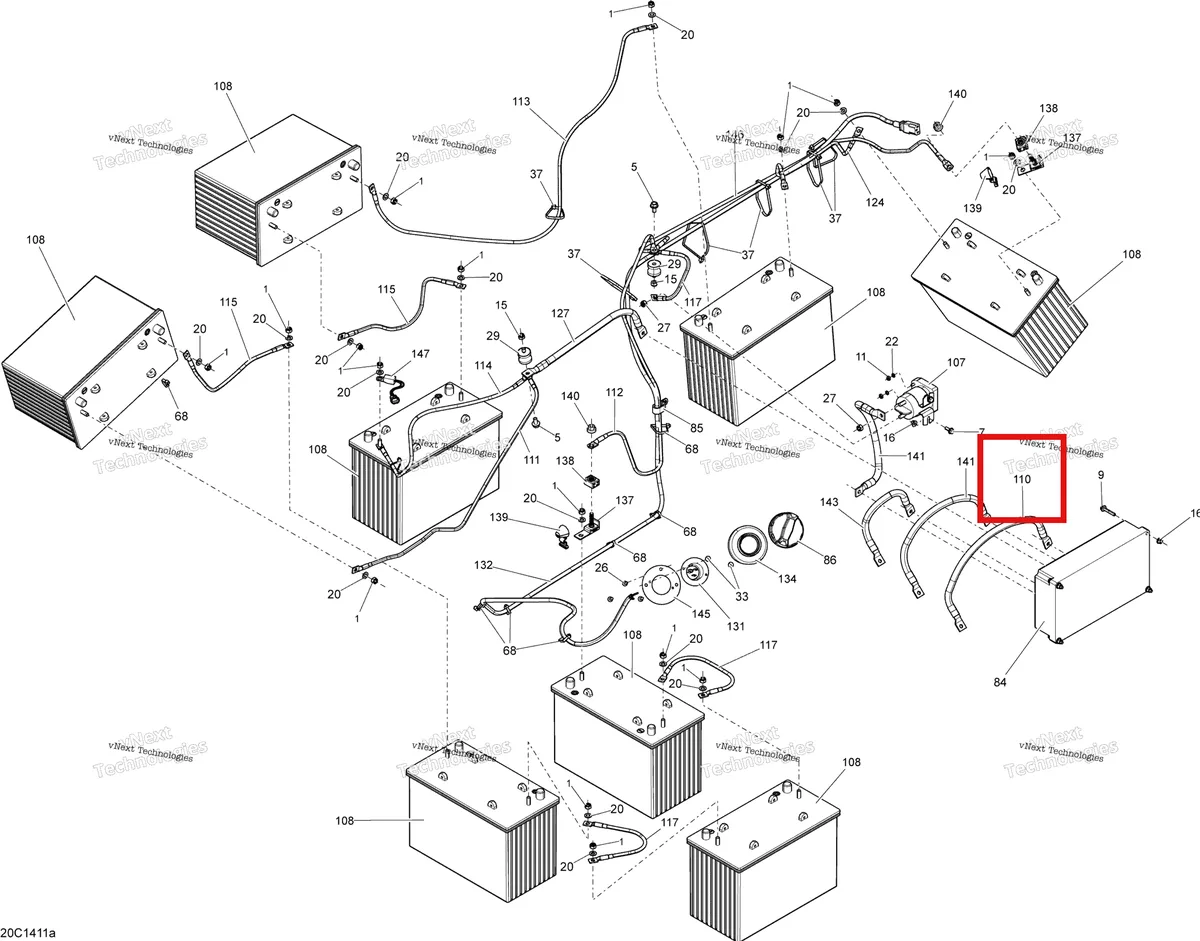 Деталь 710002867 на схеме узла Electrical System Batteries
