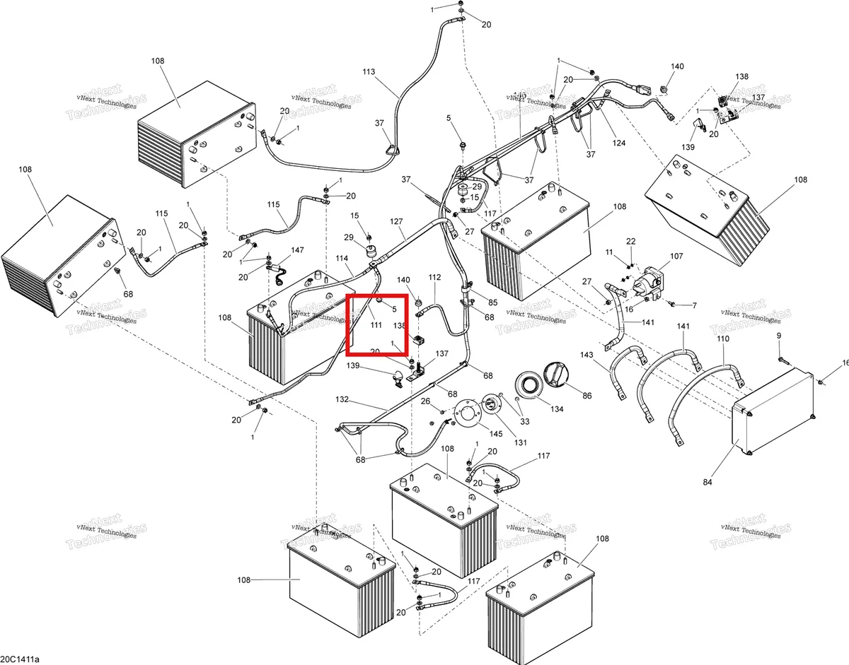 Деталь 710002871 на схеме узла Electrical System Batteries