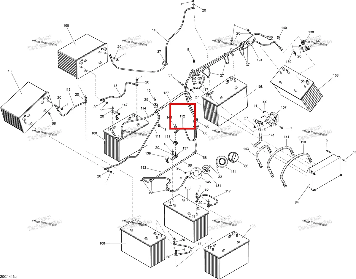 Деталь 710002872 на схеме узла Electrical System Batteries