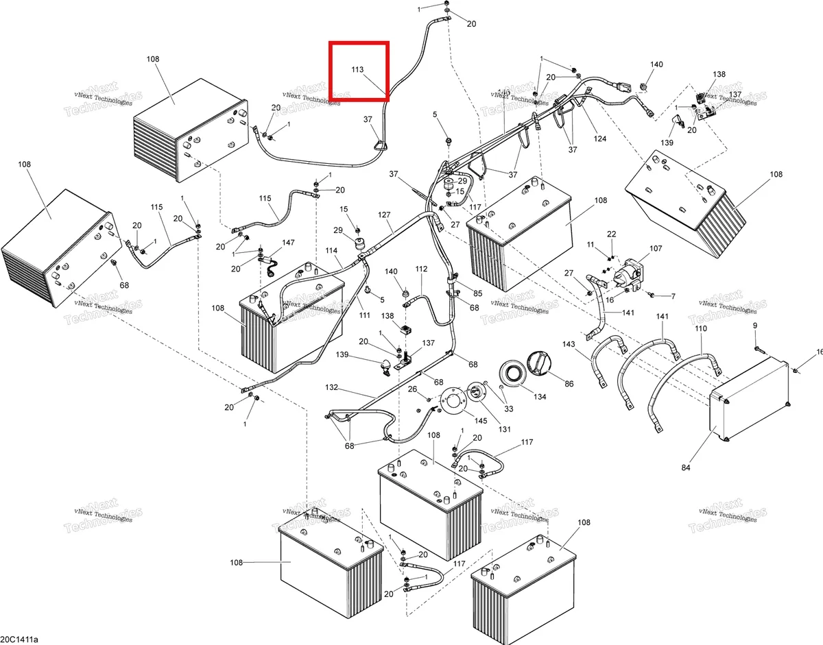 Деталь 710002873 на схеме узла Electrical System Batteries
