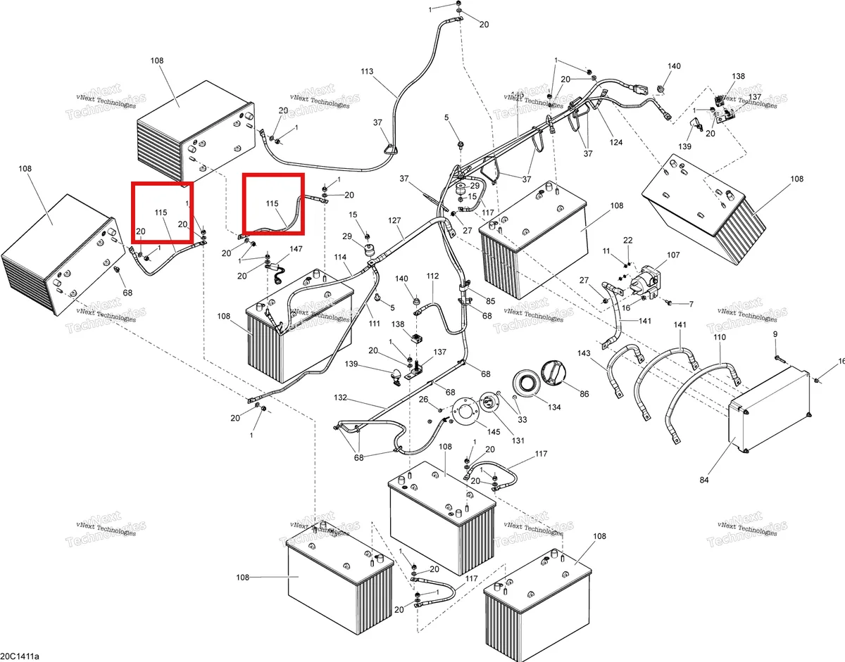Деталь 710002875 на схеме узла Electrical System Batteries