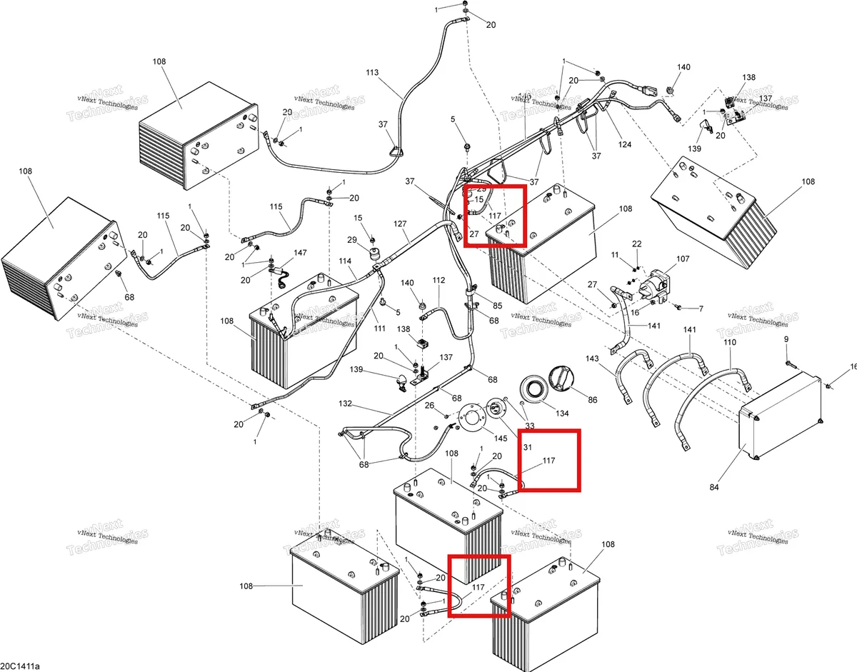 Деталь 710002876 на схеме узла Electrical System Batteries