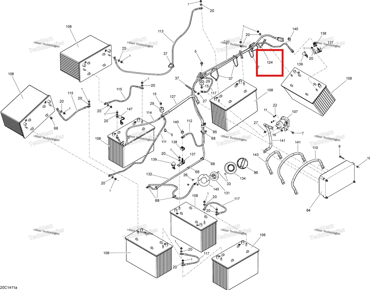 Деталь 710002880 на схеме узла Electrical System Batteries