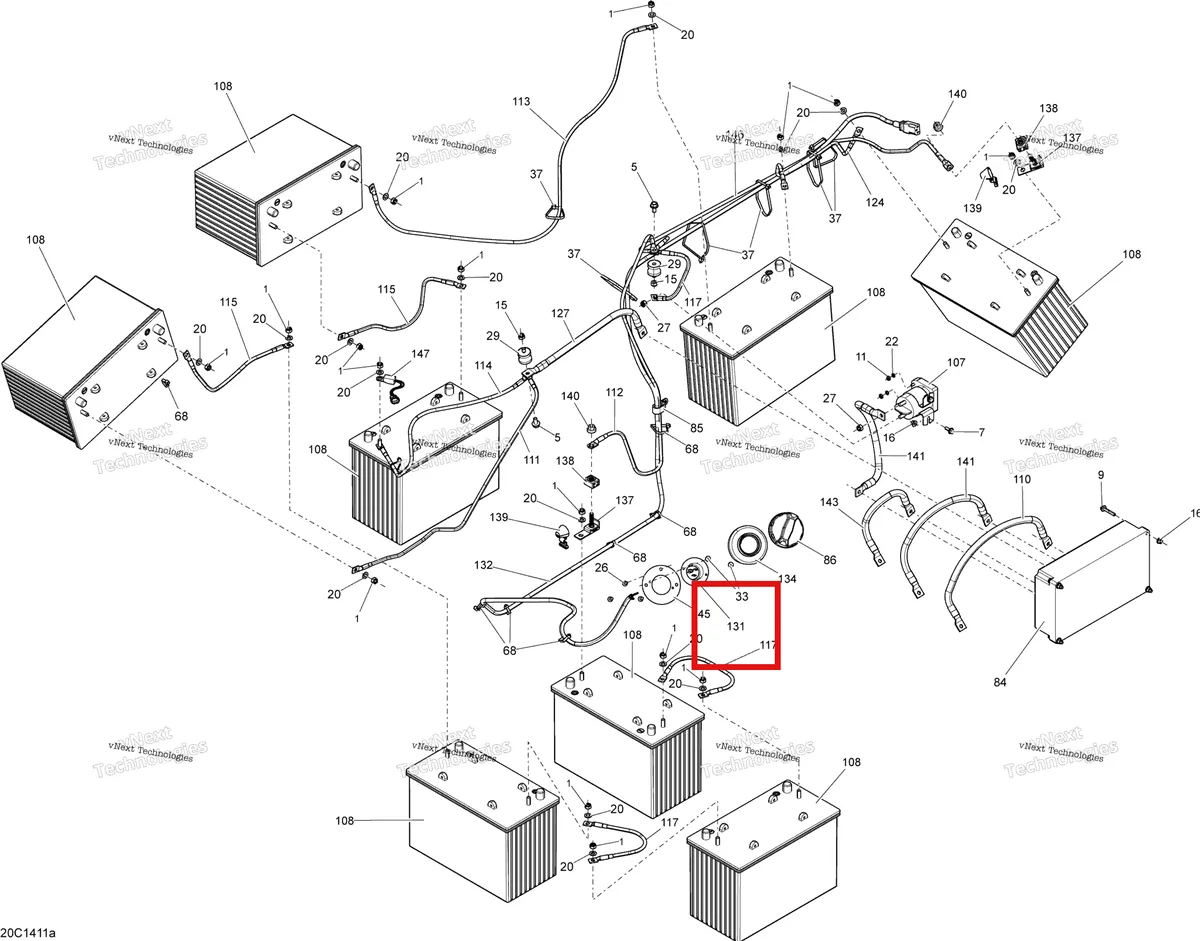 Деталь 710002934 на схеме узла Electrical System Batteries