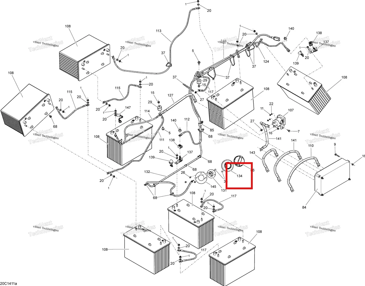 Деталь 710002936 на схеме узла Electrical System Batteries