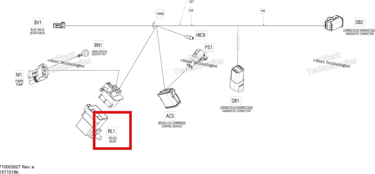 Деталь 710002996 на схеме узла 2015 Can-Am OUTLANDER MAX 1000 EFI LTD Electrical Harness Compressor