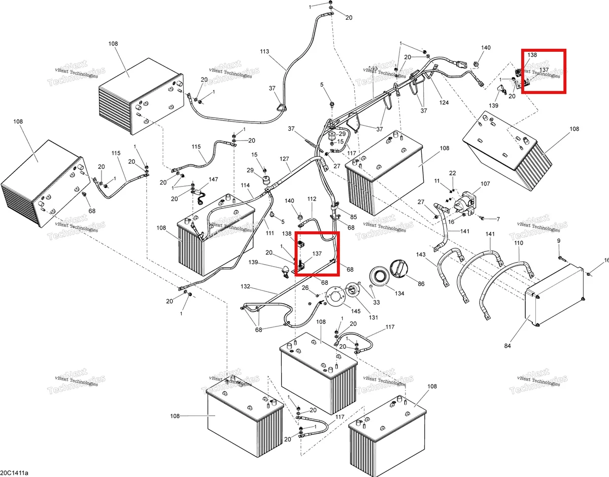 Деталь 710003145 на схеме узла Electrical System Batteries