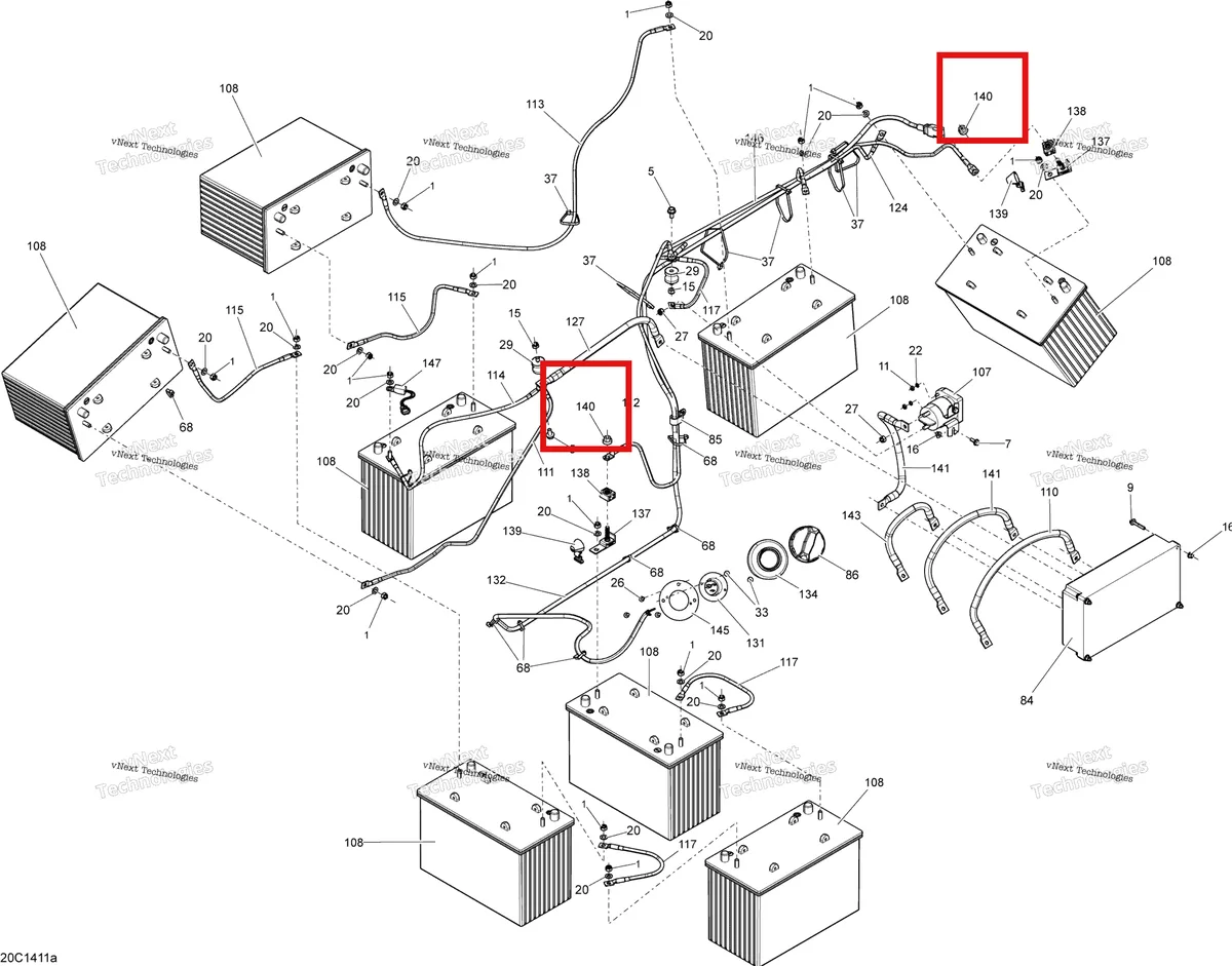 Деталь 710003148 на схеме узла Electrical System Batteries