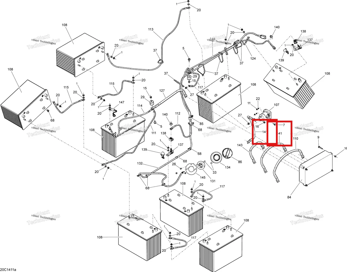 Деталь 710003171 на схеме узла Electrical System Batteries