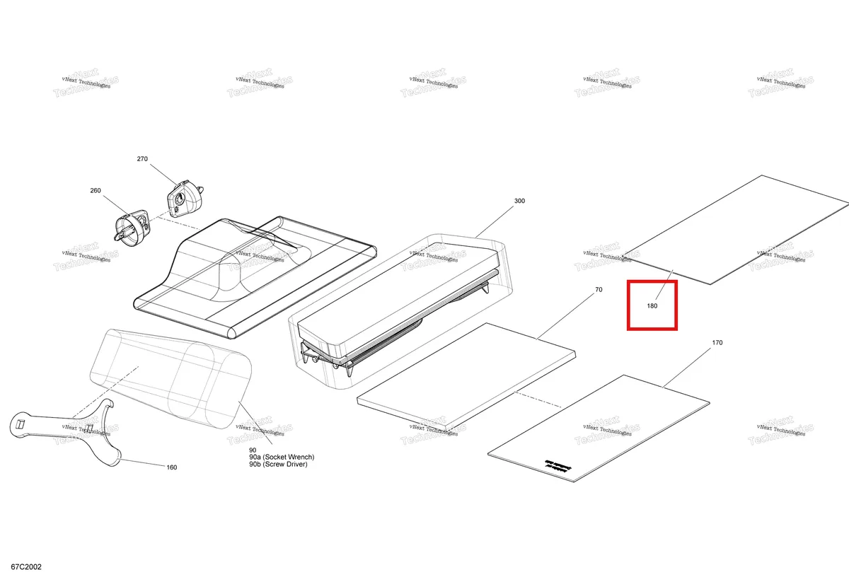 Деталь 710003183 на схеме узла 2020 Can-Am Commander MAX 1000R EFI Storage Tray