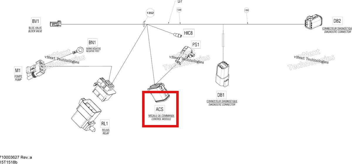 Деталь 710003193 на схеме узла 2015 Can-Am OUTLANDER MAX 1000 EFI LTD Electrical Harness Compressor
