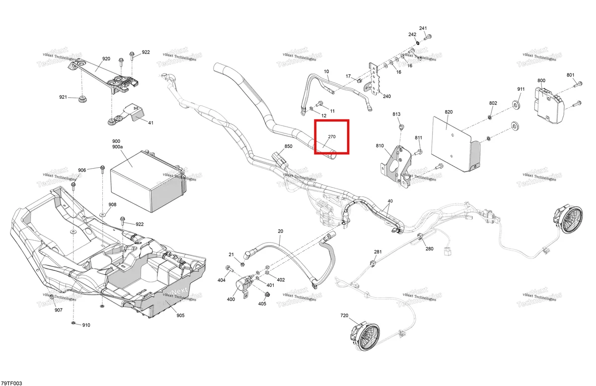 Деталь 710003260 на схеме узла 2026 Can-Am RENEGADE - 4X4 - XMR - 1000R EFI - 5UTA - Hyper Silver Electric - Rear Section