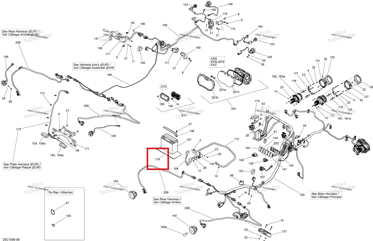 Деталь 710003265 на схеме узла 2015 Can-Am MAVERICK 1000_XXC Electrical System