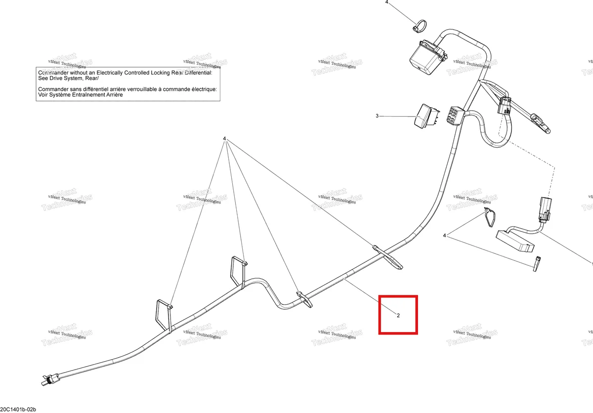 Деталь 710003277 на схеме узла 2015 Can-Am COMMANDER 1000_STD_DPS_XT_XTP Electrical System - With Locking Rear Differential