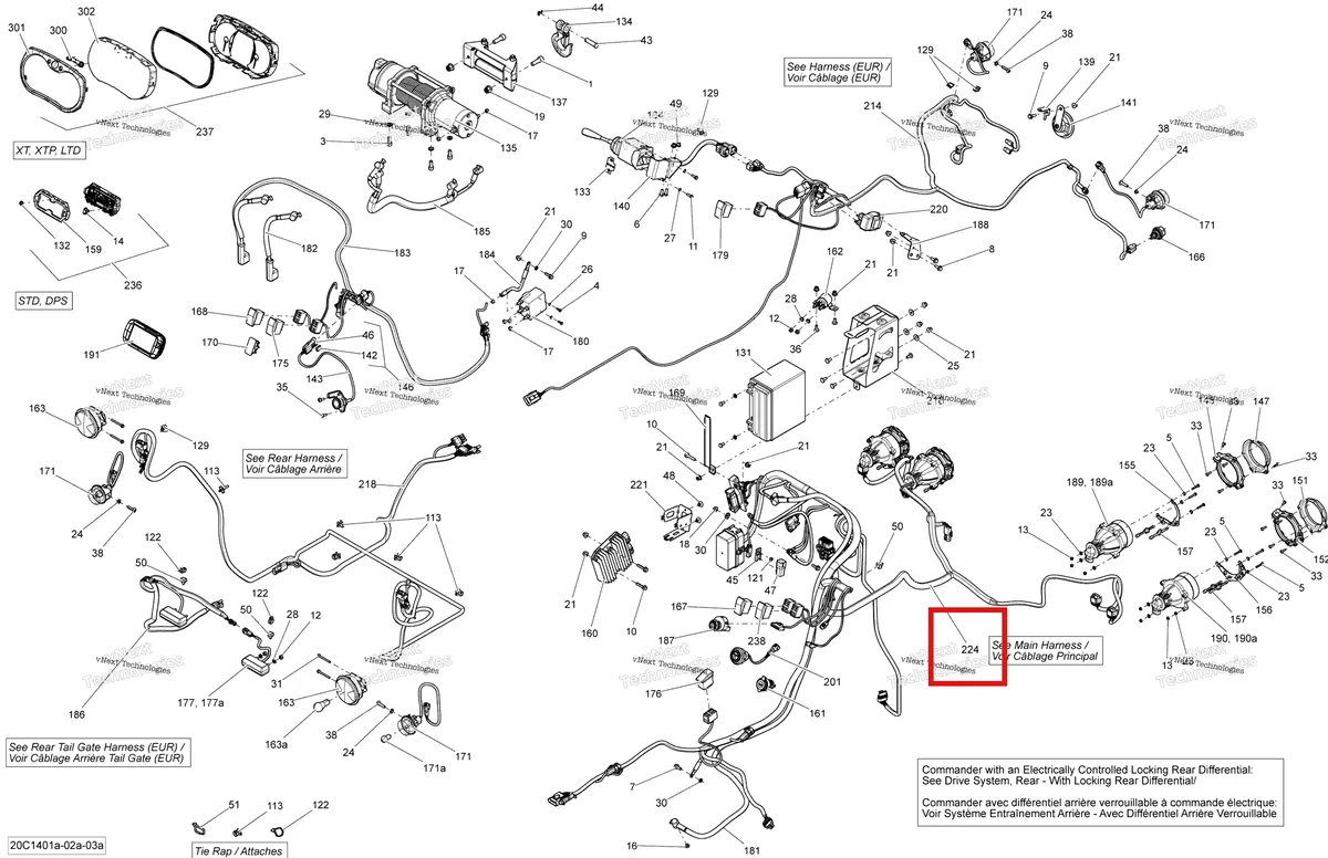 Деталь 710003342 на схеме узла 2014 Can-Am COMMANDER 1000 STD, DPS, XT, XT-P Electrical System All Models
