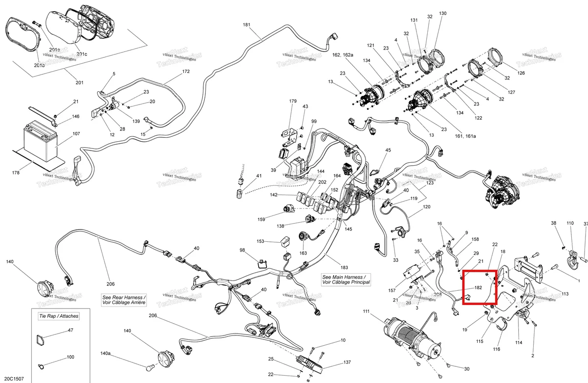 Деталь 710003418 на схеме узла 2015 Can-Am MAVERICK 1000_XMR Electrical System