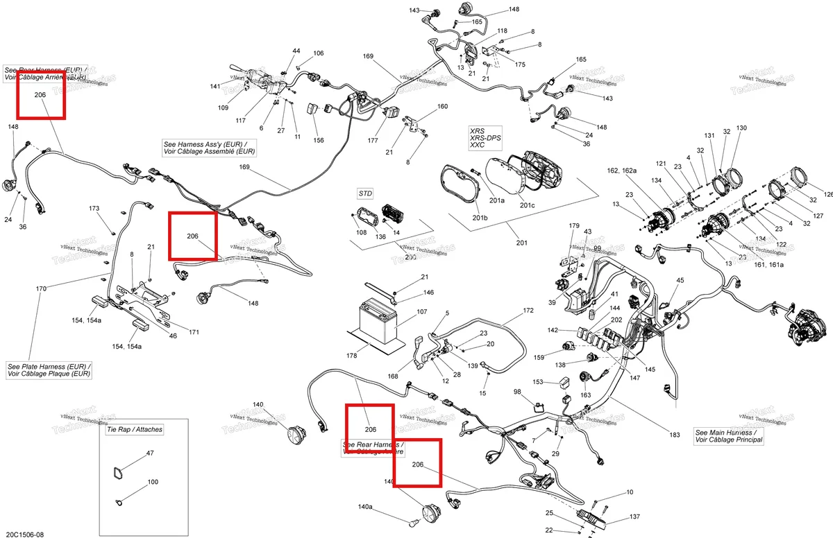 Деталь 710003681 на схеме узла 2015 Can-Am MAVERICK 1000_XXC Electrical System