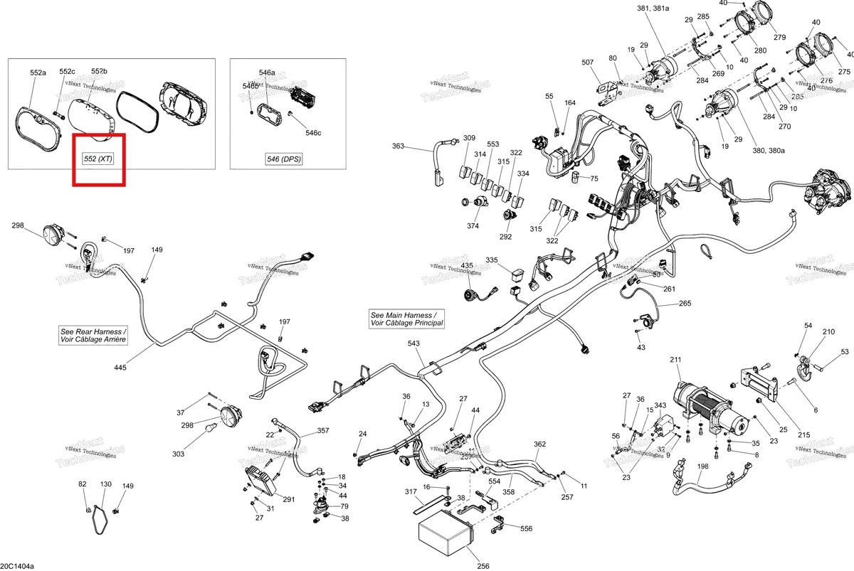 Деталь 710003857 на схеме узла 2014 Can-Am COMMANDER MAX 1000_DPS, XT Electrical System