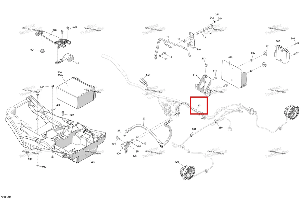 Деталь 710004376 на схеме узла 2026 Can-Am RENEGADE - 4X4 - XXC - 1000R EFI - 5VTB - Catalyst Gray Electric - Rear Section
