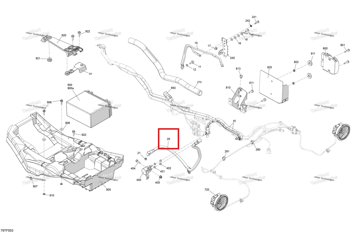 Деталь 710004377 на схеме узла 2026 Can-Am RENEGADE - 4X4 - XMR - 1000R EFI - 5UTA - Hyper Silver Electric - Rear Section